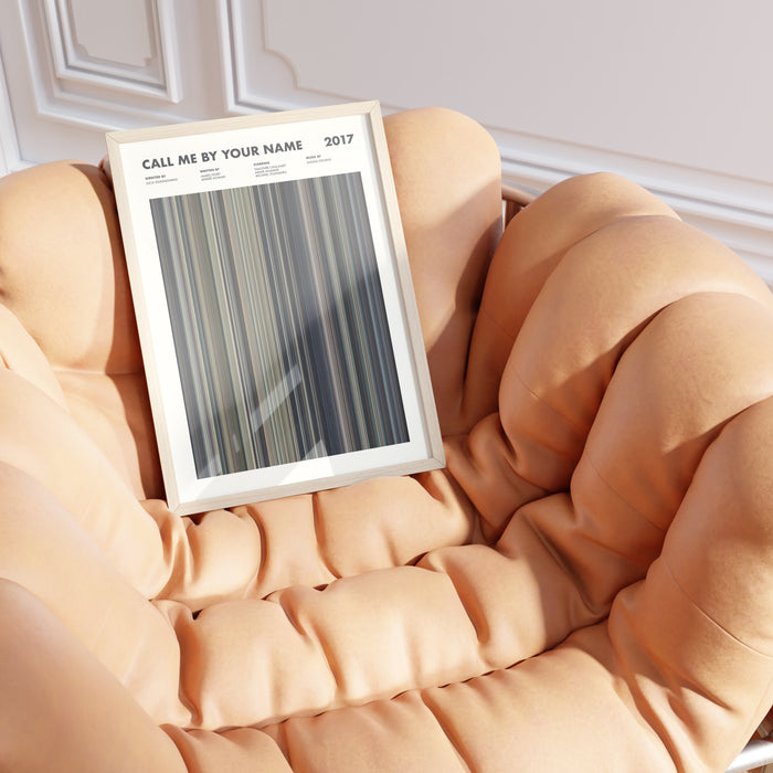 Call Me By Your Name Movie Barcode Poster