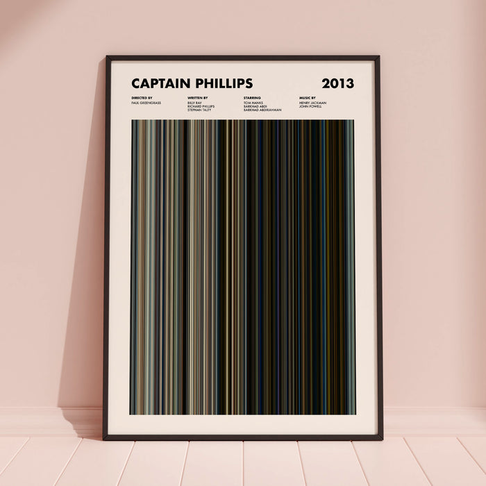 Captain Phillips Movie Barcode Poster