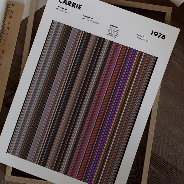 Carrie Movie Barcode Movie Barcode Poster
