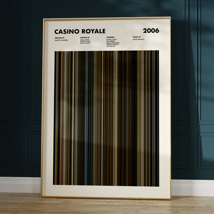 Casino Royale Movie Barcode Poster