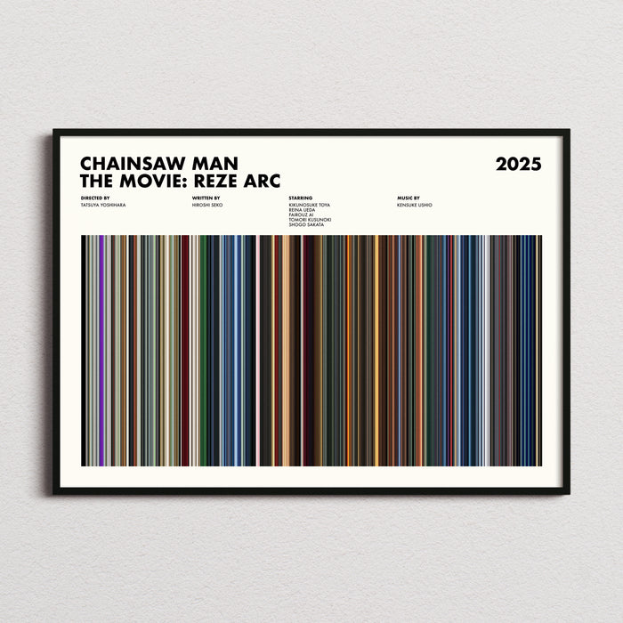 Chainsaw Man – The Movie: Reze Arc Movie Barcode Poster