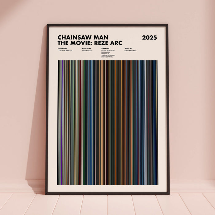 Chainsaw Man – The Movie: Reze Arc Movie Barcode Poster