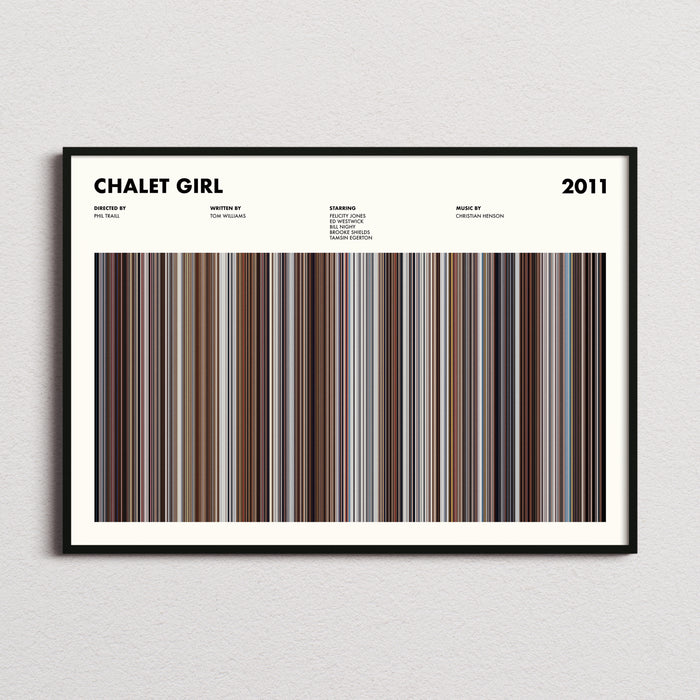 Chalet Girl Movie Barcode Poster
