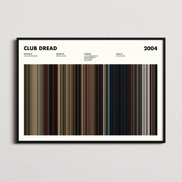 Club Dread Movie Barcode Poster