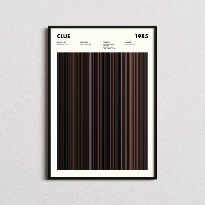 Clue Movie Barcode Poster