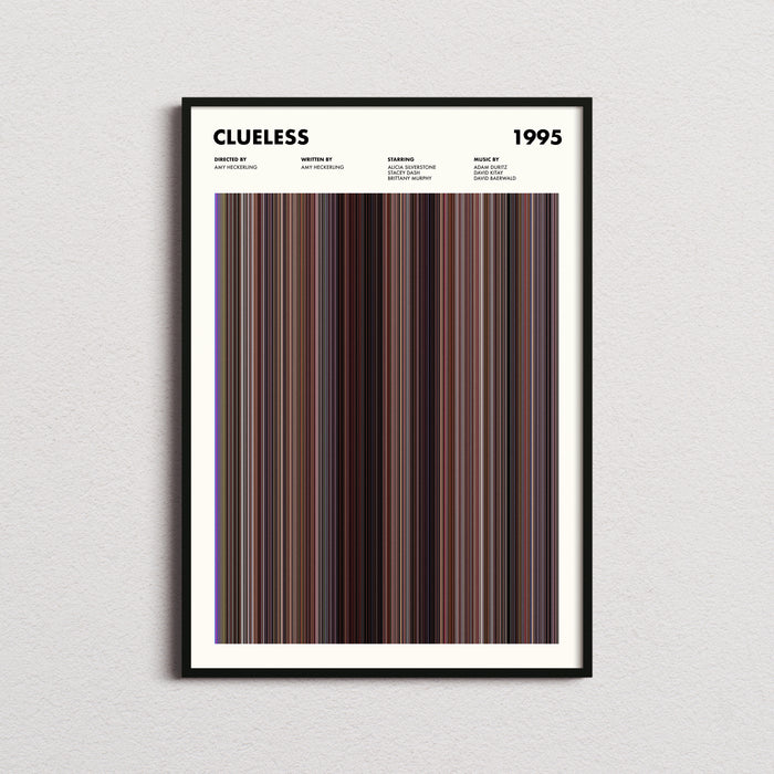 Clueless Movie Barcode Poster