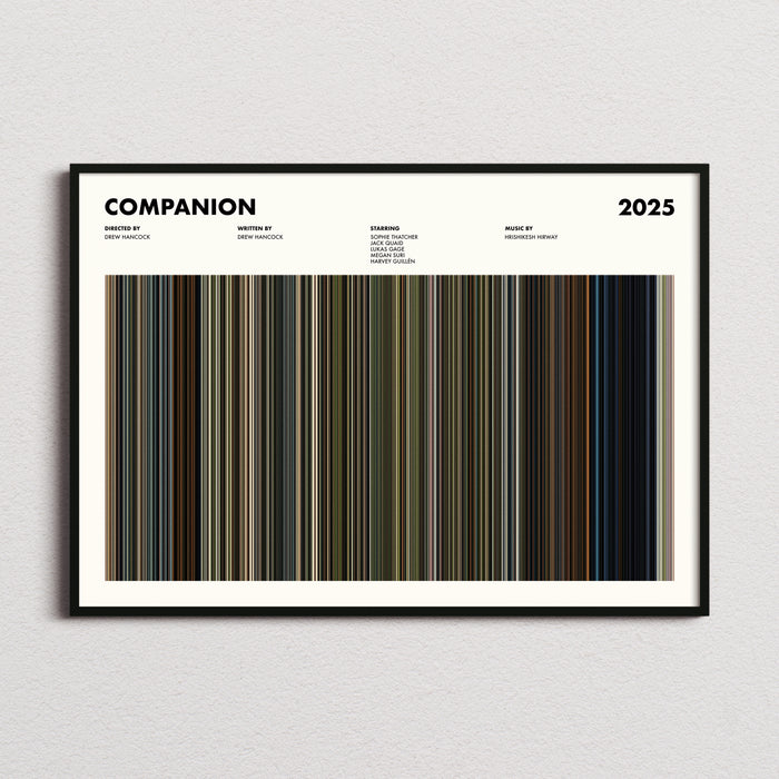 Companion Movie Barcode Poster
