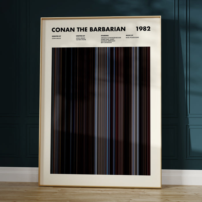 Conan the Barbarian Movie Barcode Poster