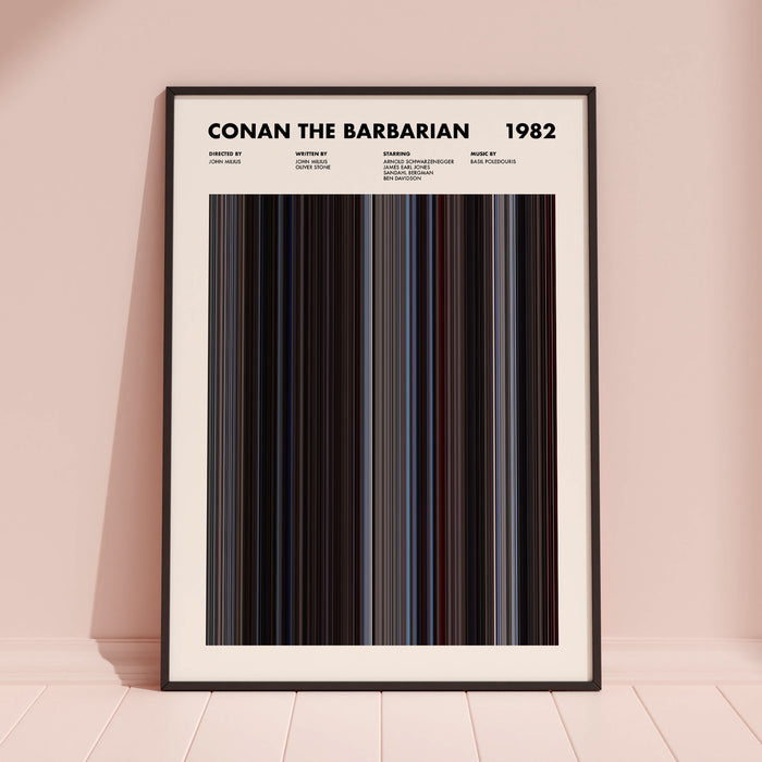 Conan the Barbarian Movie Barcode Poster