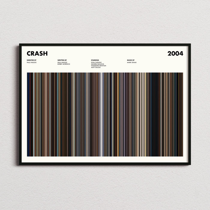 Crash (2004) Movie Barcode Poster