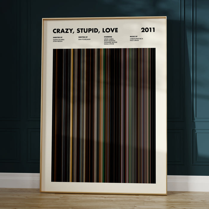 Crazy Stupid Love Movie Barcode Poster