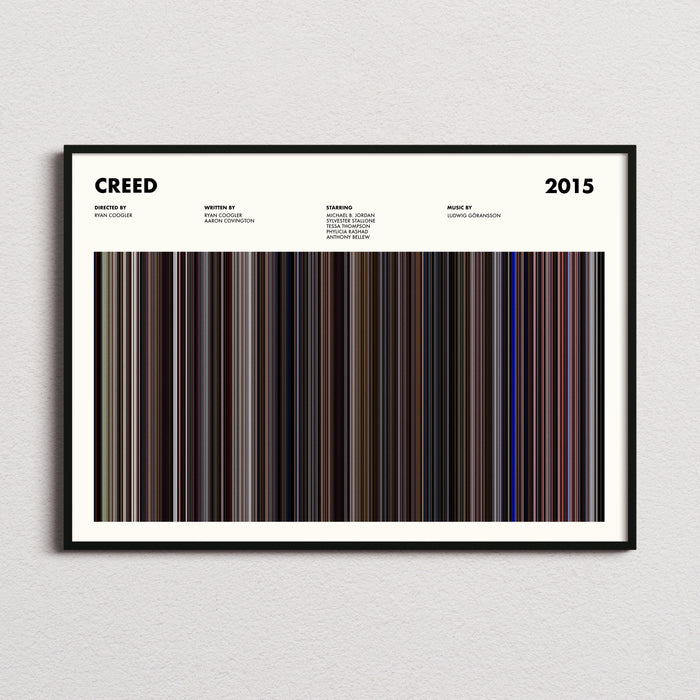 Creed Movie Barcode Movie Barcode Poster