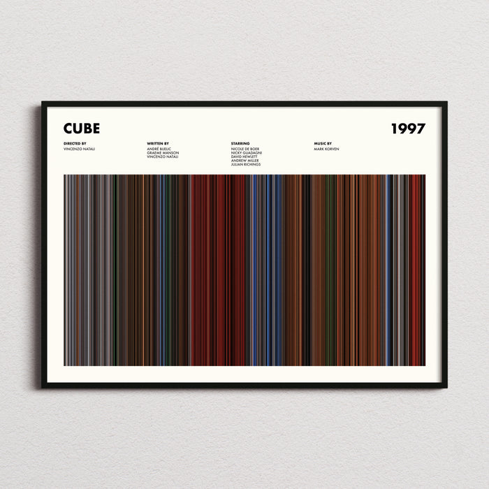 Cube Movie Barcode Poster