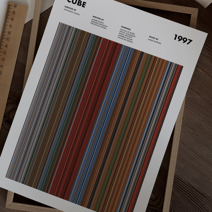 Cube Movie Barcode Poster
