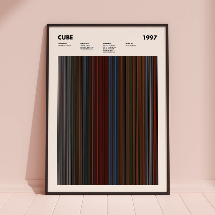 Cube Movie Barcode Poster