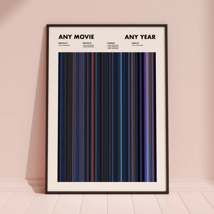 Custom Movie Barcode Poster