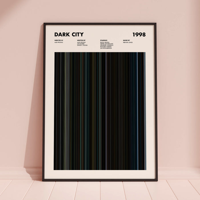 Dark City Movie Barcode Poster