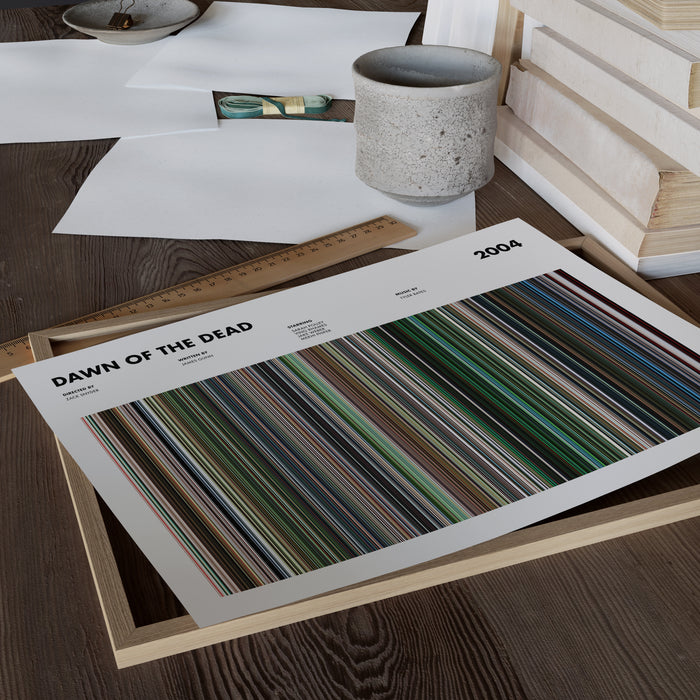 Dawn of the Dead Movie Barcode Poster