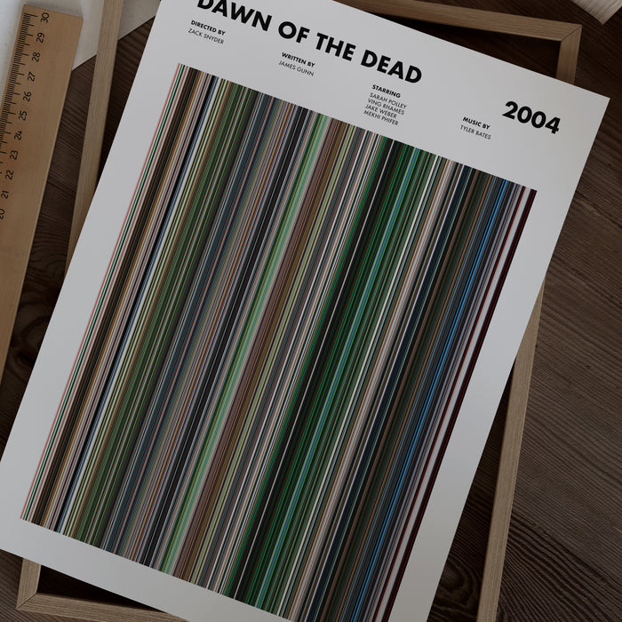 Dawn of the Dead Movie Barcode Poster