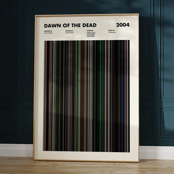 Dawn of the Dead Movie Barcode Poster