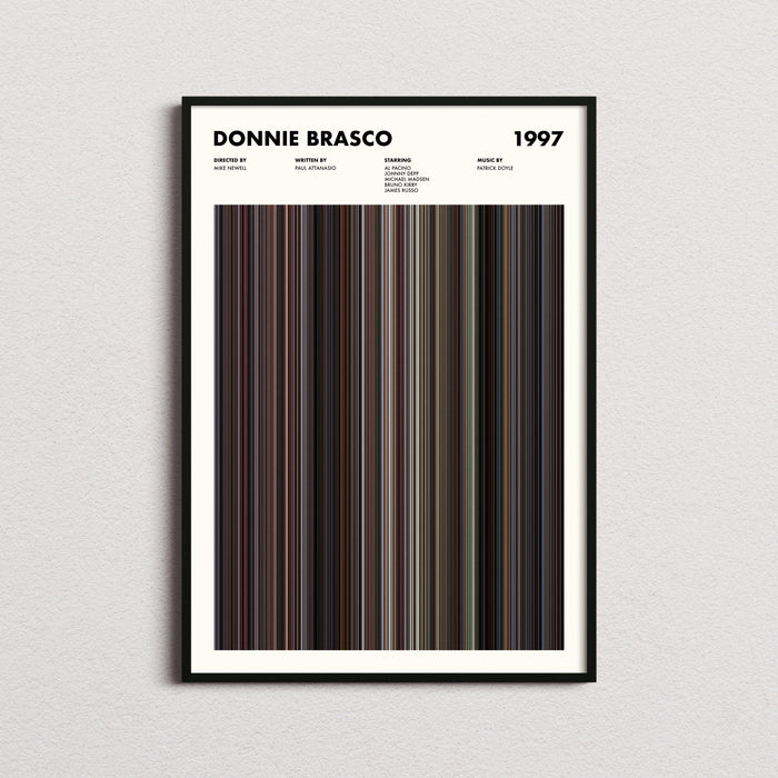 Donnie Brasco Movie Barcode Poster