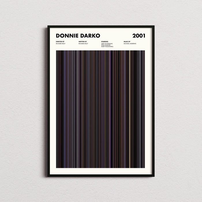 Donnie Darko Movie Barcode Poster