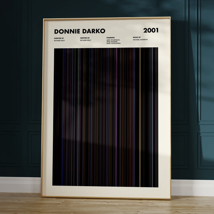 Donnie Darko Movie Barcode Poster