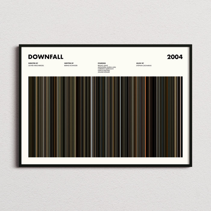 Downfall Movie Barcode Poster