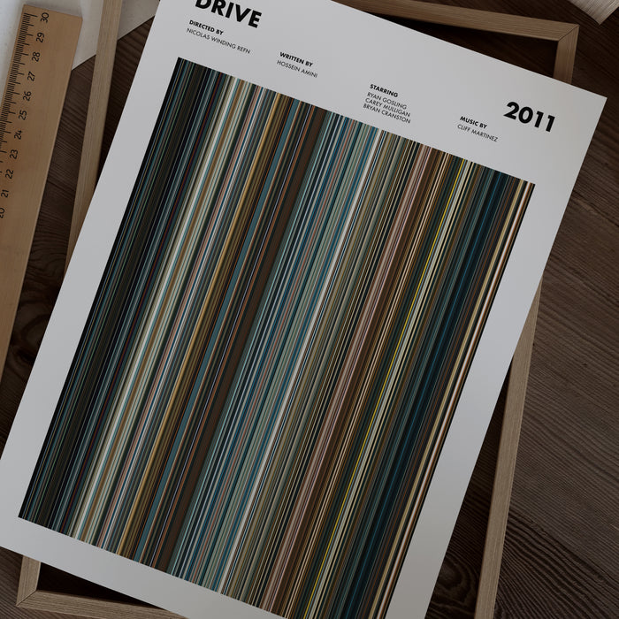 Drive Movie Barcode Poster