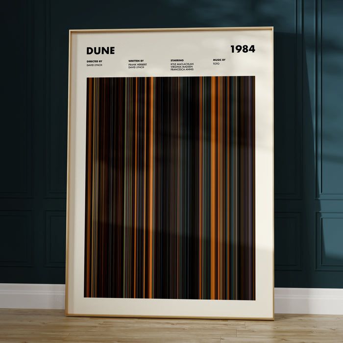 Dune 1984 Movie Barcode Poster