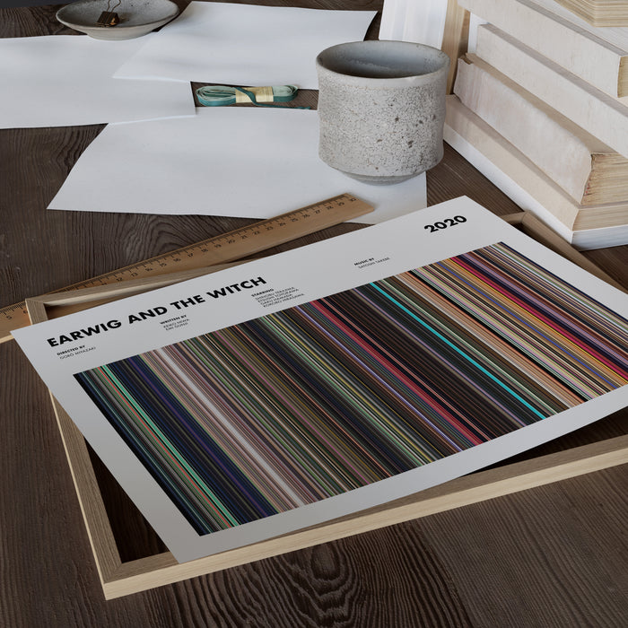 Earwig and the Witch Movie Barcode Poster