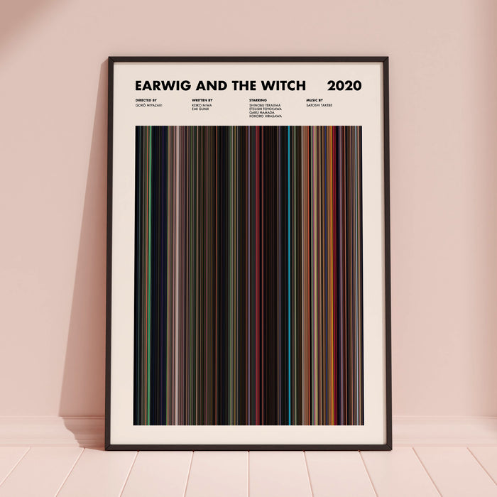 Earwig and the Witch Movie Barcode Poster