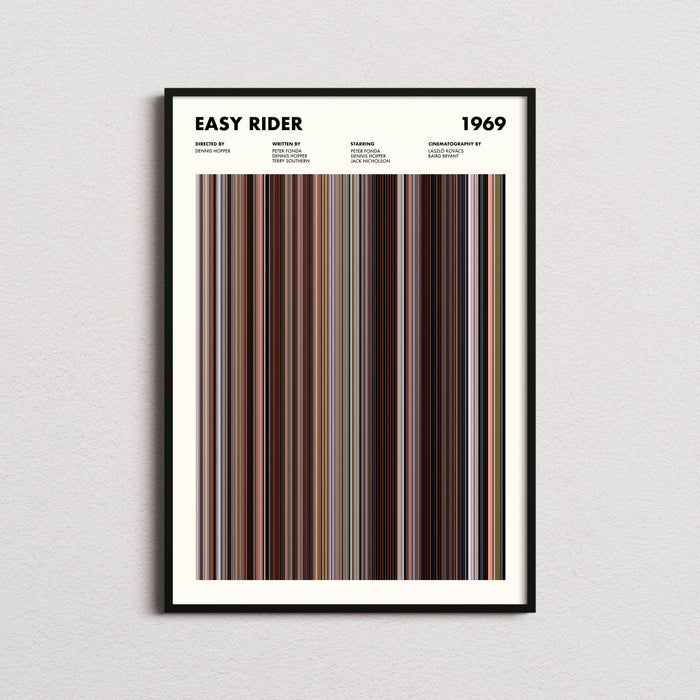 Easy Rider Movie Barcode Poster
