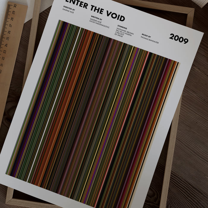 Enter the Void Movie Barcode Poster