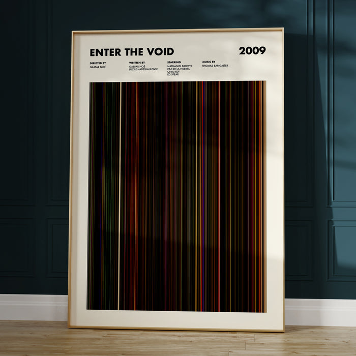 Enter the Void Movie Barcode Poster