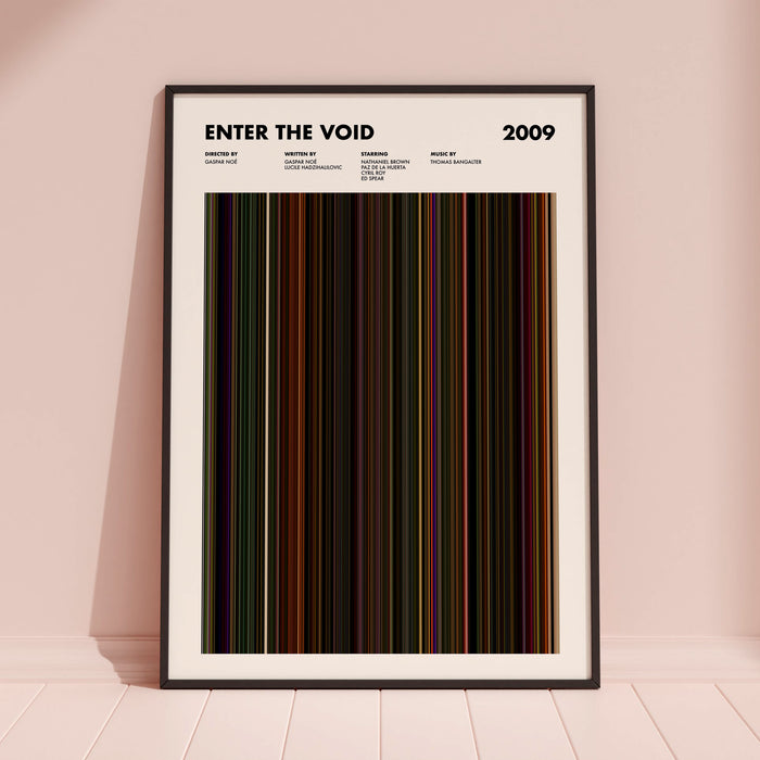 Enter the Void Movie Barcode Poster