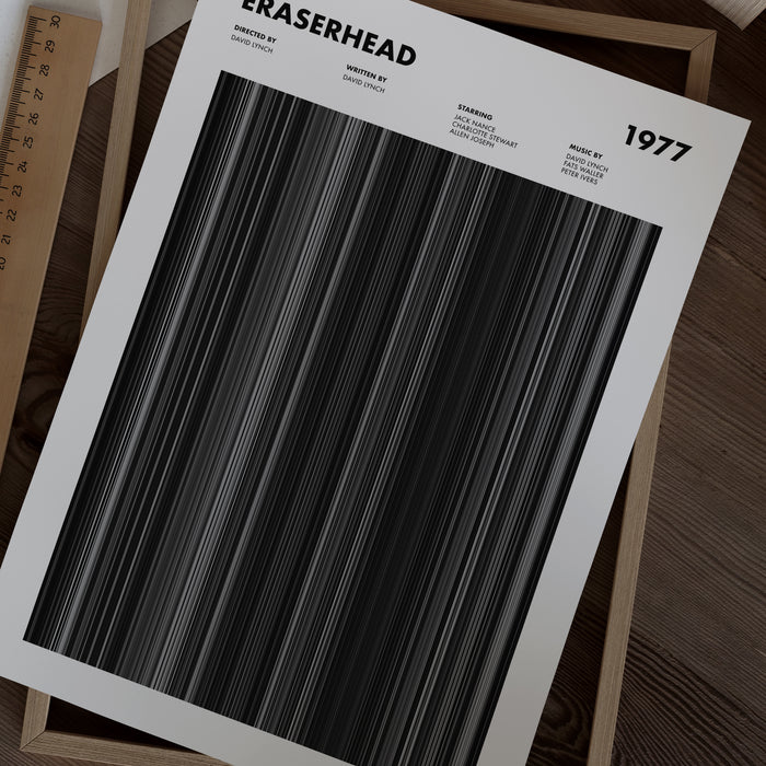 Eraserhead Movie Barcode Poster