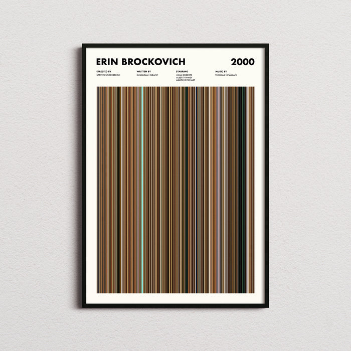 Erin Brockovich Movie Barcode Poster