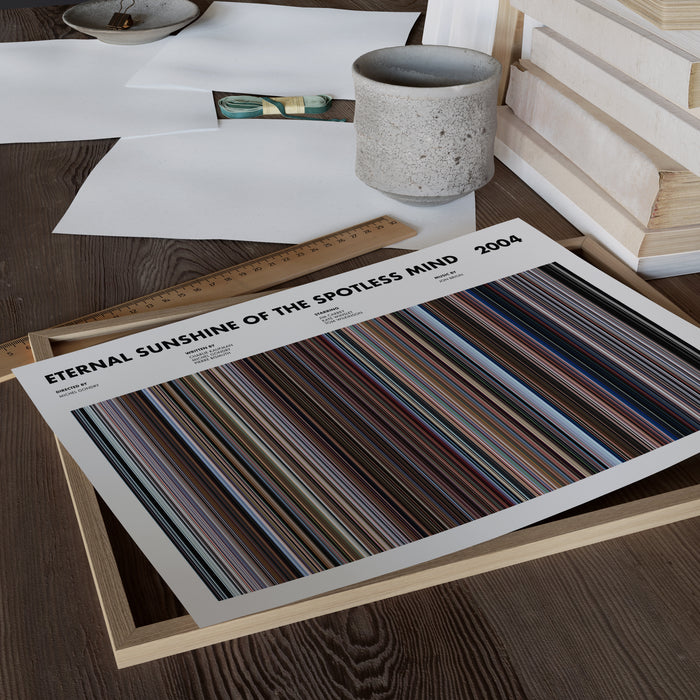 Eternal Sunshine Of The Spotless Mind Movie Barcode Poster