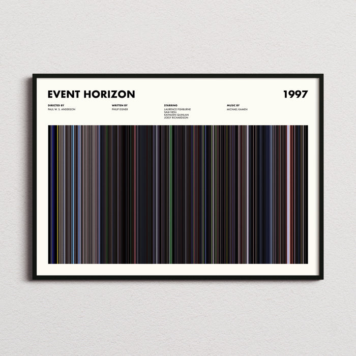 Event Horizon Movie Barcode Poster