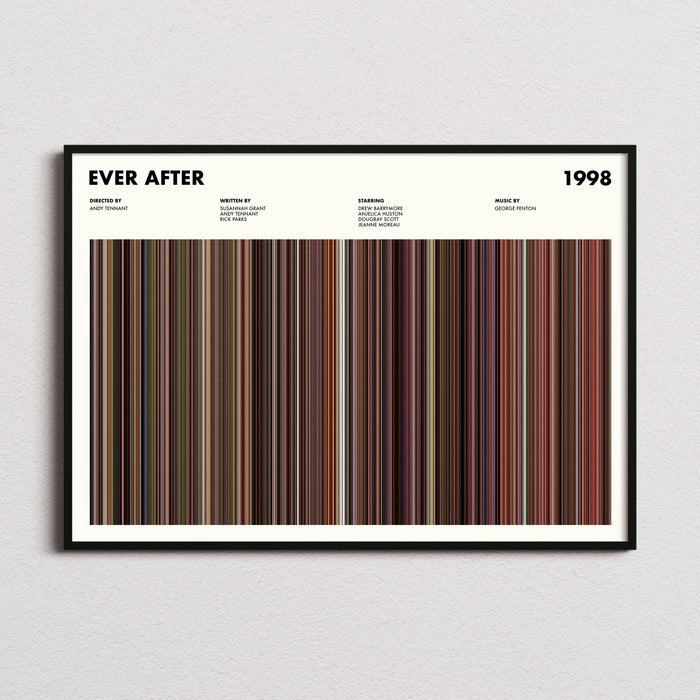 Ever After Movie Barcode Poster