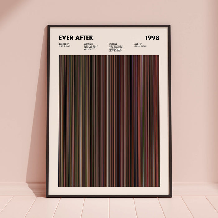 Ever After Movie Barcode Poster