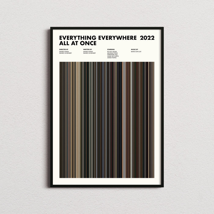 Everything Everywhere All At Once Movie Barcode Poster