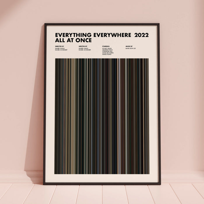 Everything Everywhere All At Once Movie Barcode Poster