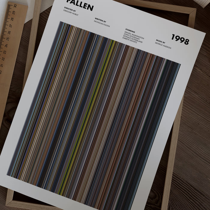 Fallen Movie Barcode Poster