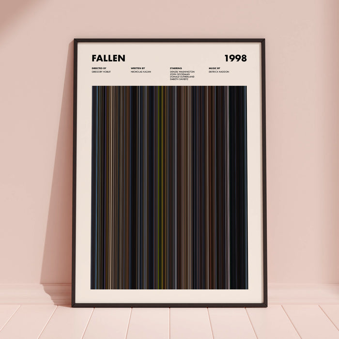 Fallen Movie Barcode Poster