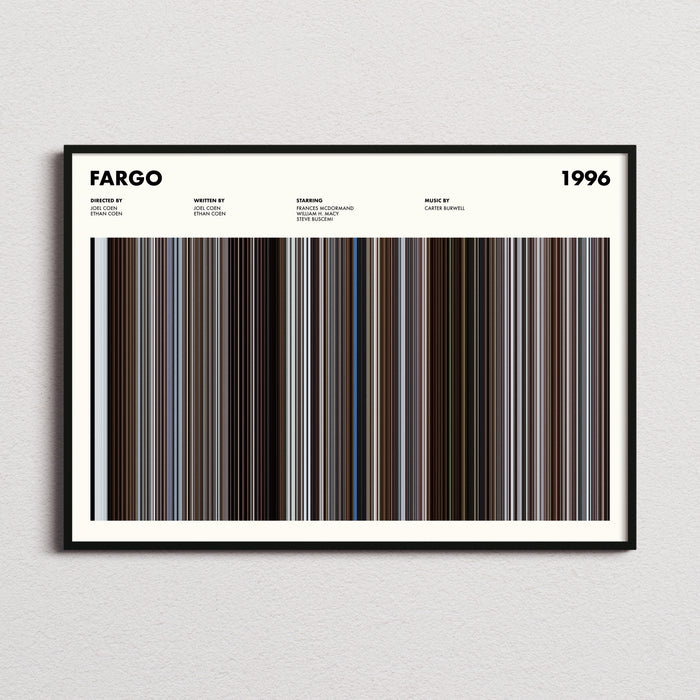 Fargo Movie Barcode Poster