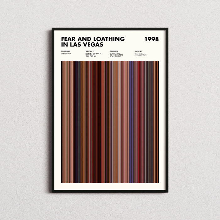 Fear and Loathing in Las Vegas Movie Barcode Poster