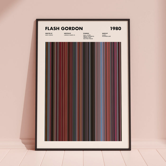 Flash Gordon Movie Barcode Poster