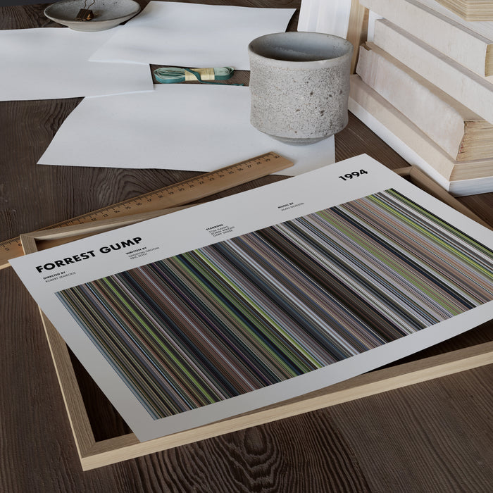 Forrest Gump Movie Barcode Poster